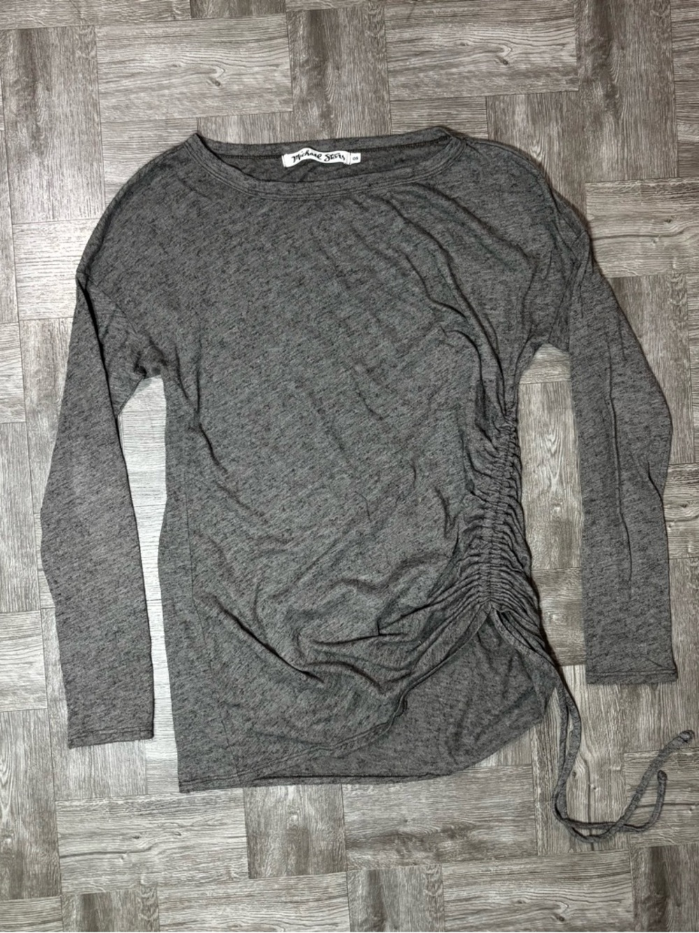 Michael Stars Rushed Long Sleeve Top Size OS